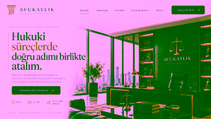 Hukuk & Avukat web sitesi örneği