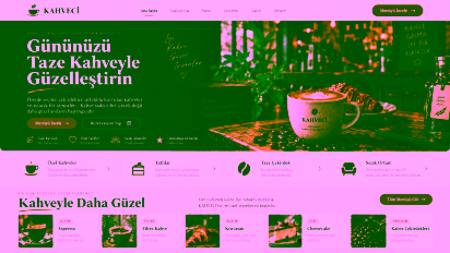 Kahveci web sitesi örneği